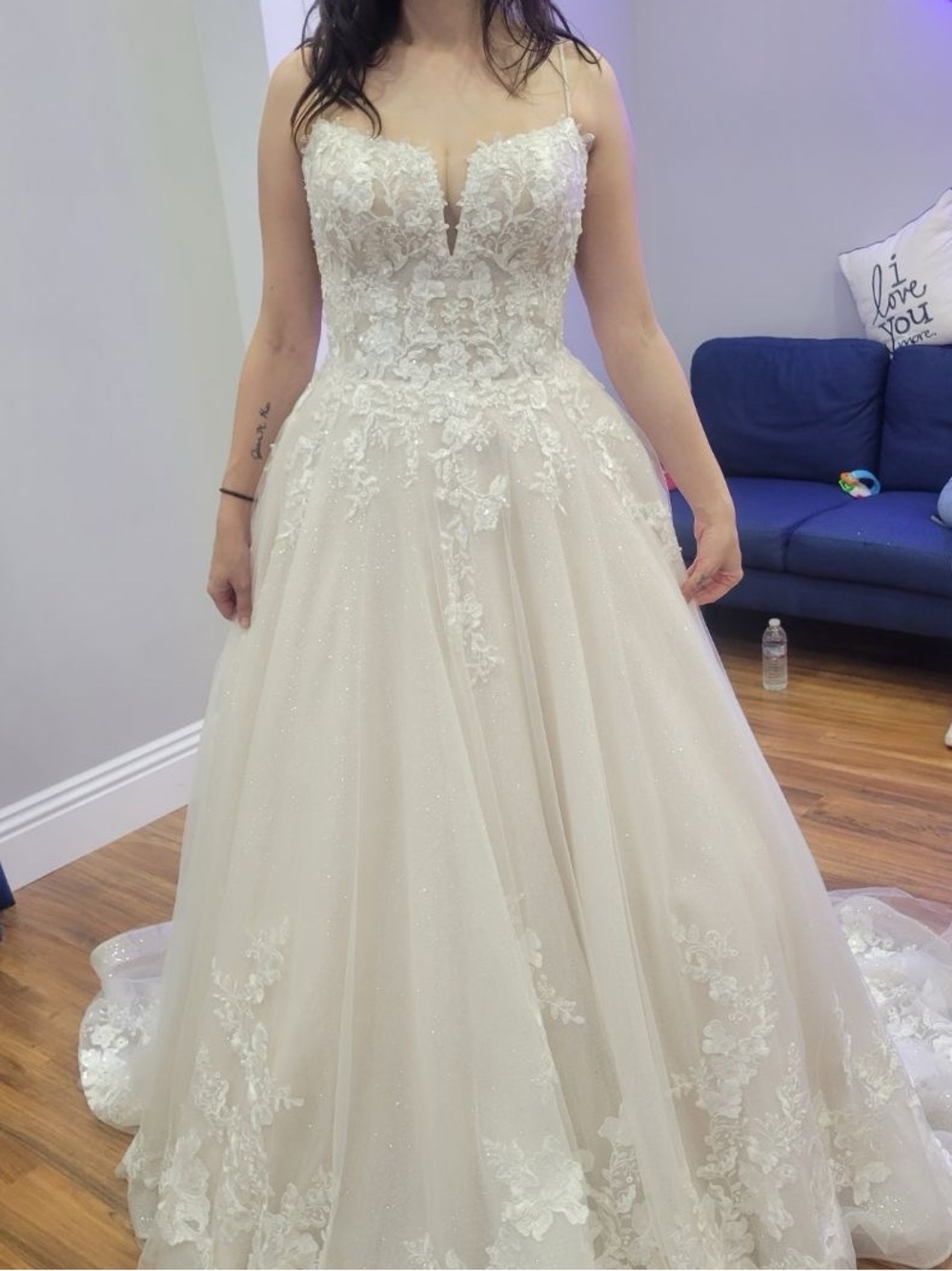 Maggie Sottero Sparkling Ivory Lace Ball Gown Wedding Dress Style Casey - Picture 4 of 4